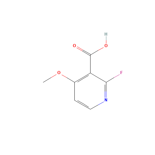 2-Fluoro-4-methoxynicotinic acid (CAS: 1190315-81-1) - Chemical Structure and Molecular Formula 