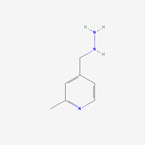 4-(Hydrazinylmethyl)-2-methylpyridine (CAS: 1223748-30-8) - Chemical Structure and Molecular Formula 