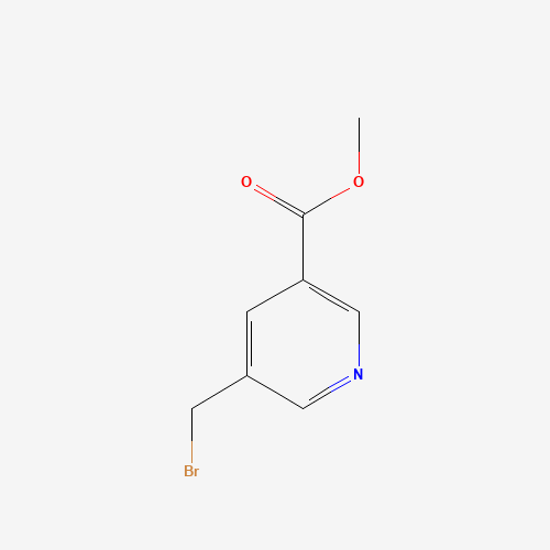 Methyl 5-(bromomethyl)nicotinate (CAS: 877624-38-9) - Chemical Structure and Molecular Formula 