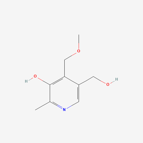 5-(Hydroxymethyl)-4-(methoxymethyl)-2-methylpyridin-3-ol (CAS: 1464-33-1) - Chemical Structure and Molecular Formula 