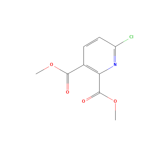 Dimethyl 6-chloropyridine-2,3-dicarboxylate (CAS: 32383-03-2) - Chemical Structure and Molecular Formula 