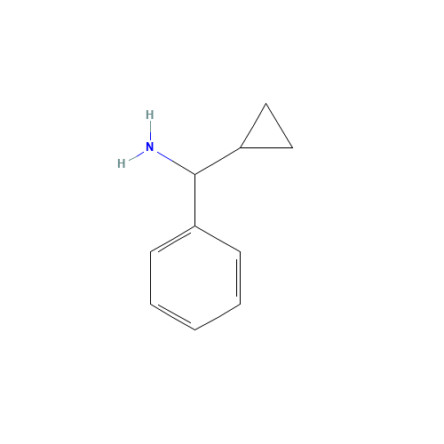 Cyclopropyl(phenyl)methanamine (CAS: 23459-38-3) - Chemical Structure and Molecular Formula 