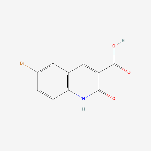 6-Bromo-2-hydroxy-quinoline-3-carboxylic acid (CAS: 99465-06-2) - Chemical Structure and Molecular Formula 