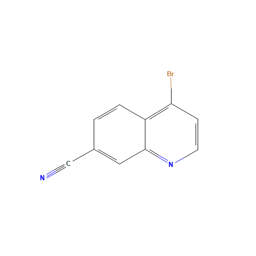 4-Bromoquinoline-7-carbonitrile (CAS: 1242063-18-8) - Chemical Structure and Molecular Formula 