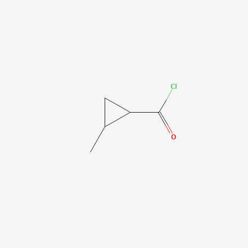 (1R,2R)-2-Methylcyclopropanecarbonyl chloride (CAS: 52194-65-7) - Chemical Structure and Molecular Formula 