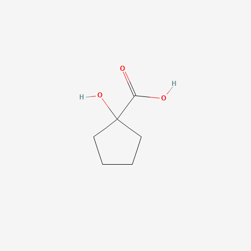 1-Hydroxy-cyclopentanecarboxylic acid (CAS: 16841-19-3) - Chemical Structure and Molecular Formula 