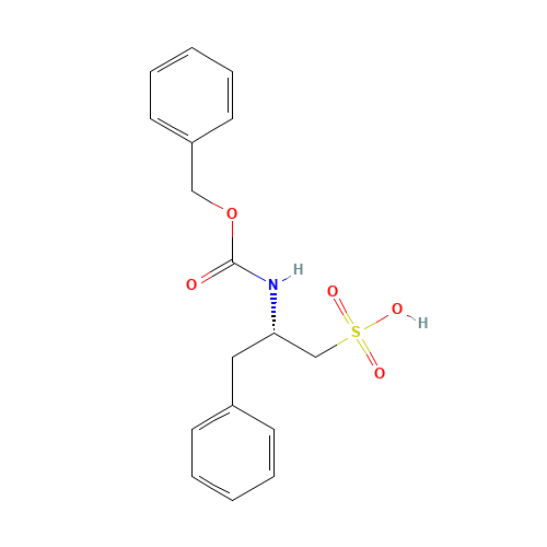 (S)-2-(Benzyloxycarbonylamino)-3-phenylpropane-1-sulfonic acid (CAS: 856570-20-2) - Chemical Structure and Molecular Formula 