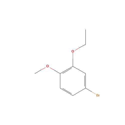 4-Bromo-2-ethoxy-1-methoxybenzene (CAS: 52849-52-2) - Chemical Structure and Molecular Formula 