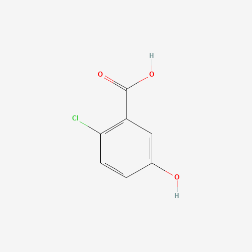 2-Chloro-5-hydroxybenzoic acid (CAS: 56961-30-9) - Chemical Structure and Molecular Formula 