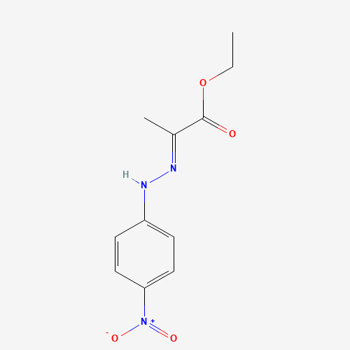 (E)-Ethyl 2-(2-(4-nitrophenyl)hydrazono propanoate (CAS: 73647-04-8) - Chemical Structure and Molecular Formula 