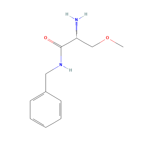 (R)-2-Amino-N-benzyl-3-methoxypropanamide (CAS: 196601-69-1) - Chemical Structure and Molecular Formula 