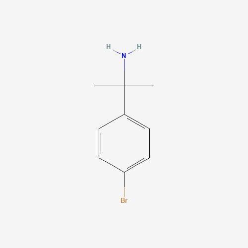 2-(4-Bromophenyl)propan-2-amine (CAS: 17797-12-5) - Chemical Structure and Molecular Formula 