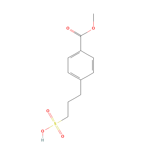 3-(4-(Methoxycarbonyl)phenyl)propane-1-sulfonic acid (CAS: 1223748-39-7) - Chemical Structure and Molecular Formula 