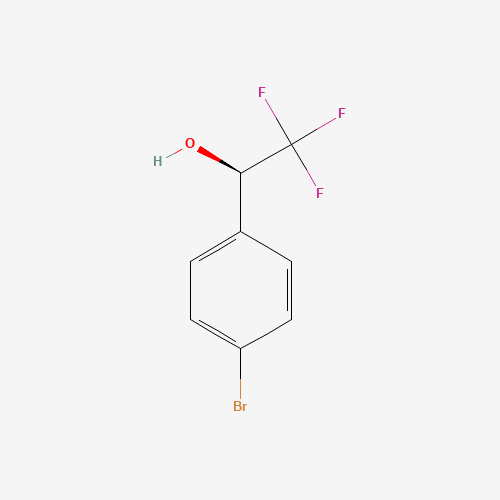 (R)-1-(4-Bromophenyl)-2,2,2-trifluoroethanol (CAS: 80418-12-8) - Chemical Structure and Molecular Formula 