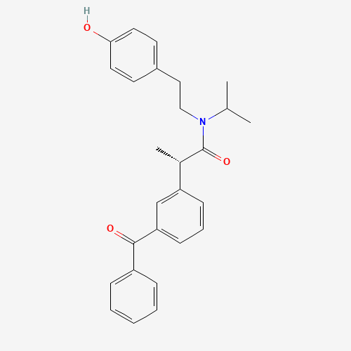 (S)-2-(3-Benzoylphenyl)-N-(4-hydroxyphenethyl)-N-isopropylpropanamide (CAS: 1173289-66-1) - Chemical Structure and Molecular Formula 