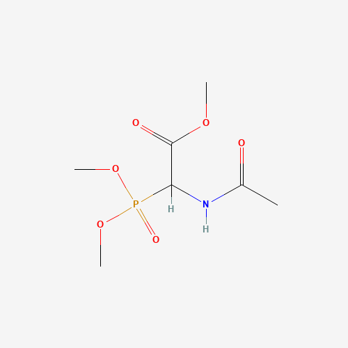 Methyl 2-acetamido-2-(dimethoxyphosphoryl)acetate (CAS: 89524-99-2) - Chemical Structure and Molecular Formula 