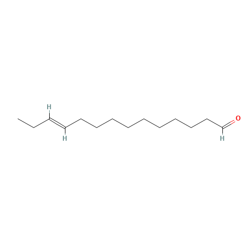 (E)-11-Tetradecenal (CAS: 35746-21-5) - Chemical Structure and Molecular Formula 