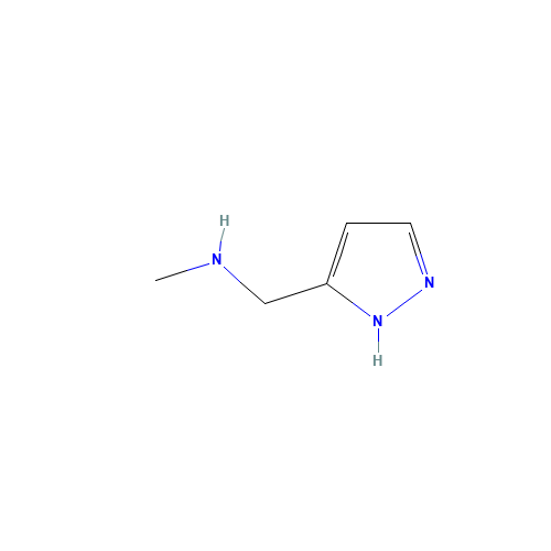 Methyl-(2H-pyrazol-3-ylmethyl)-amine (CAS: 676491-02-4) - Chemical Structure and Molecular Formula 