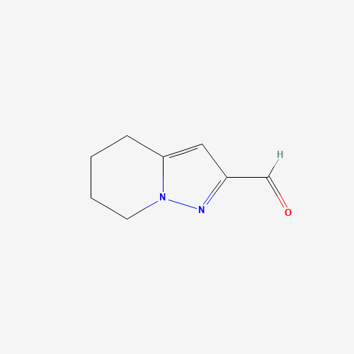 4,5,6,7-Tetrahydropyrazolo[1,5-a]pyridine-2-carbaldehyde (CAS: 307313-06-0) - Chemical Structure and Molecular Formula 