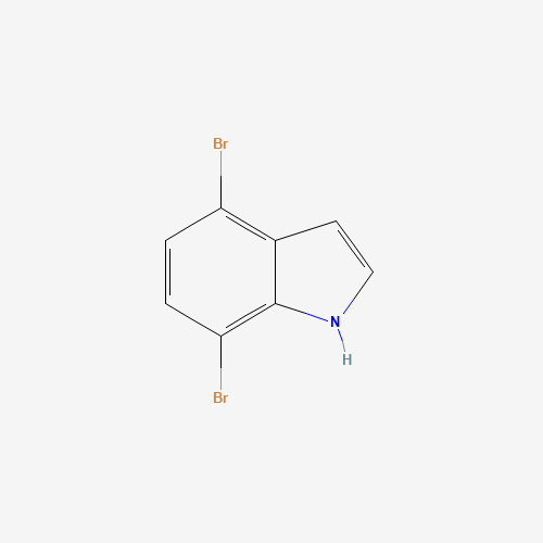 4,7-Dibromo-1H-indole (CAS: 126811-31-2) - Chemical Structure and Molecular Formula 