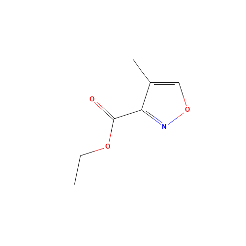 Ethyl 4-methylisoxazole-3-carboxylate (CAS: 38061-69-7) - Chemical Structure and Molecular Formula 