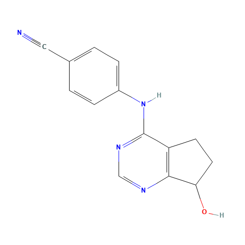 4-(7-Hydroxy-6,7-dihydro-5H-cyclopenta-[d]pyrimidin-4-ylamino)benzonitrile (CAS: 105365-76-2) - Related Chemical Product