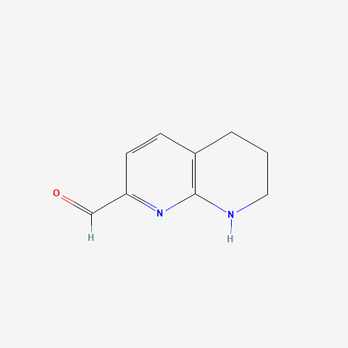 5,6,7,8-Tetrahydro-1,8-naphthyridine-2-carbaldehyde (CAS: 204452-93-7) - Chemical Structure and Molecular Formula 