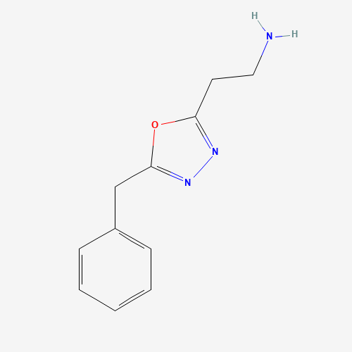 2-(5-Benzyl-1,3,4-oxadiazol-2-yl)ethanamine (CAS: 1017232-95-9) - Chemical Structure and Molecular Formula 