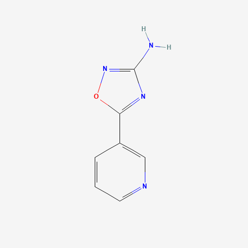 5-(Pyridin-3-yl)-1,2,4-oxadiazol-3-amine (CAS: 73631-18-2) - Chemical Structure and Molecular Formula 
