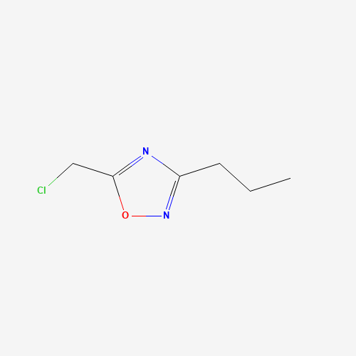 5-(Chloromethyl)-3-propyl-1,2,4-oxadiazole (CAS: 884058-04-2) - Chemical Structure and Molecular Formula 