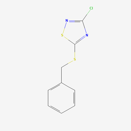 5-(Benzylthio)-3-chloro-1,2,4-thiadiazole (CAS: 36598-31-9) - Chemical Structure and Molecular Formula 