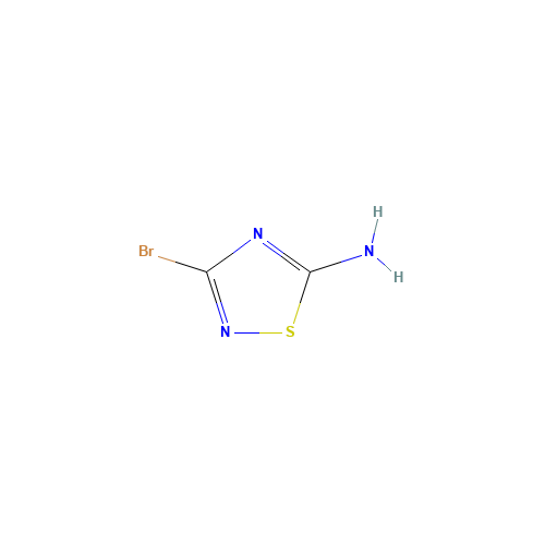 3-Bromo-1,2,4-thiadiazol-5-amine (CAS: 1101173-93-6) - Chemical Structure and Molecular Formula 