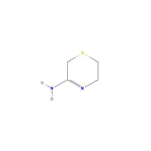 5,6-Dihydro-2H-1,4-thiazin-3-amine (CAS: 73028-67-8) - Chemical Structure and Molecular Formula 
