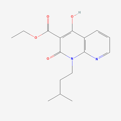 Ethyl 4-hydroxy-1-isopentyl-2-oxo-1,2-dihydro-1,8-naphthyridine-3-carboxylate (CAS: 850814-34-5) - Related Chemical Product