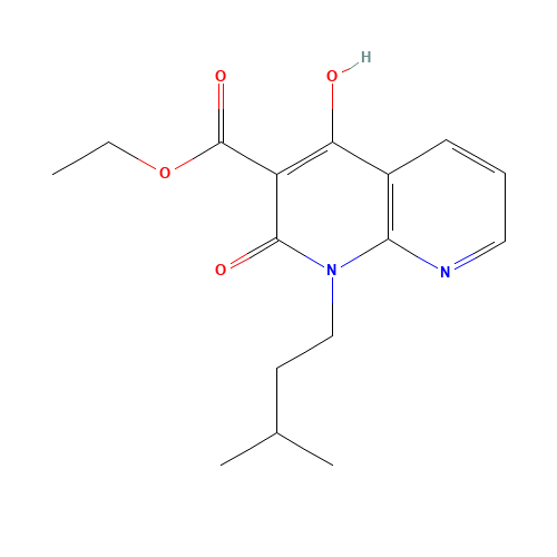 Ethyl 4-hydroxy-1-isopentyl-2-oxo-1,2-dihydro-1,8-naphthyridine-3-carboxylate (CAS: 850814-34-5) - Related Chemical Product