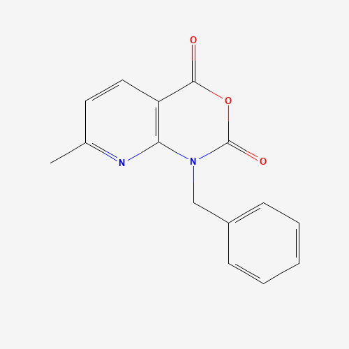 1-Benzyl-7-methyl-1H-pyrido[2,3-d][1,3]oxazine-2,4-dione (CAS: 686264-90-4) - Chemical Structure and Molecular Formula 