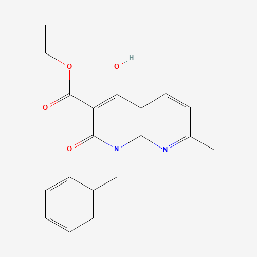 Ethyl 1-benzyl-4-hydroxy-7-methyl-2-oxo-1,2-dihydro-1,8-naphthyridine-3-carboxylate (CAS: 76336-03-3) - Related Chemical Product