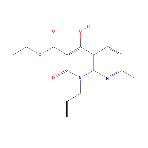 Ethyl 1-allyl-4-hydroxy-7-methyl-2-oxo-1,2-dihydro-1,8-naphthyridine-3-carboxylate (CAS: 69407-71-2) - Related Chemical Product
