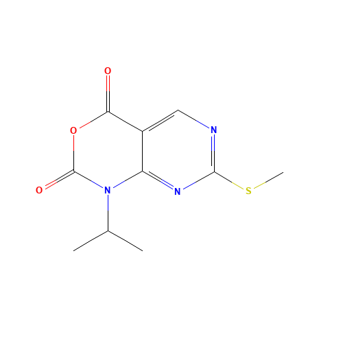 1-Isopropyl-7-(methylthio)-1H-pyrimido-[4,5-d][1,3]oxazine-2,4-dione (CAS: 76360-89-9) - Related Chemical Product