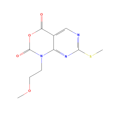 1-(2-Methoxyethyl)-7-(methylthio)-1H-pyrimido-[4,5-d][1,3]oxazine-2,4-dione (CAS: 76360-93-5) - Related Chemical Product