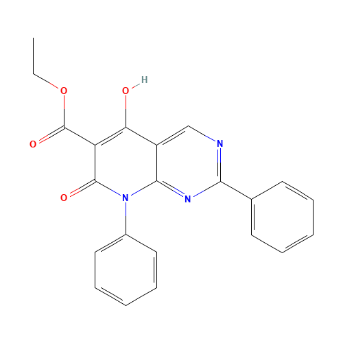 Ethyl 5-hydroxy-7-oxo-2,8-diphenyl-7,8-dihydropyrido[2,3-d]pyrimidine-6-carboxylate (CAS: 76360-75-3) - Related Chemical Product
