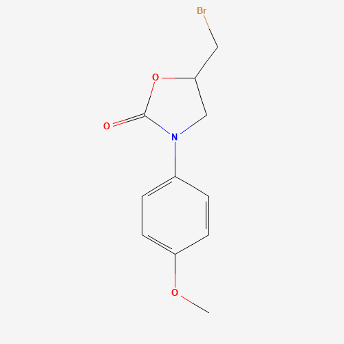 5-(Bromomethyl)-3-(4-methoxyphenyl)-1,3-oxazolidin-2-one (CAS: 121082-86-8) - Related Chemical Product