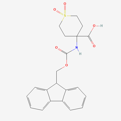 4-{[(9H-Fluoren-9-ylmethoxy)carbonyl]amino}-1,1-dioxothiane-4-carboxylic acid (CAS: 369402-96-0) - Related Chemical Product