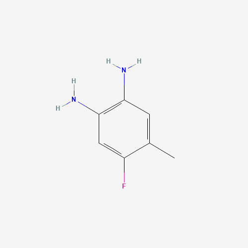 4-Fluoro-5-methylbenzene-1,2-diamine (CAS: 97389-11-2) - Chemical Structure and Molecular Formula 