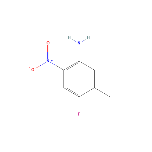 4-Fluoro-5-methyl-2-nitroaniline (CAS: 97389-10-1) - Chemical Structure and Molecular Formula 