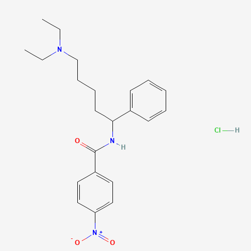 N-[5-(Diethylamino)-1-phenylpentyl]-4-nitrobenzamide hydrochloride (CAS: 150491-98-8) - Related Chemical Product