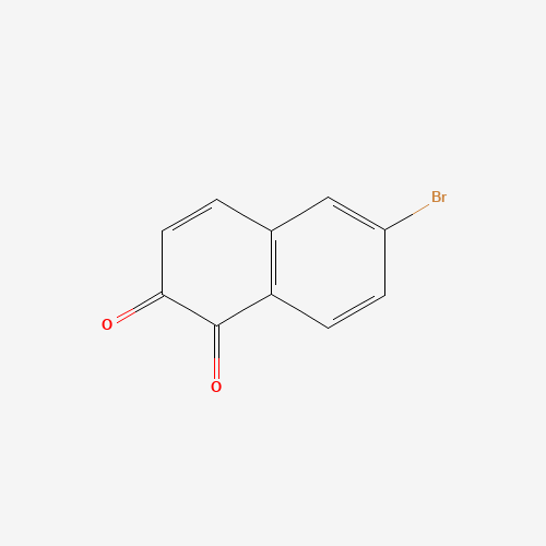 6-Bromo-1,2-naphthalenedione (CAS: 6954-48-9) - Chemical Structure and Molecular Formula 