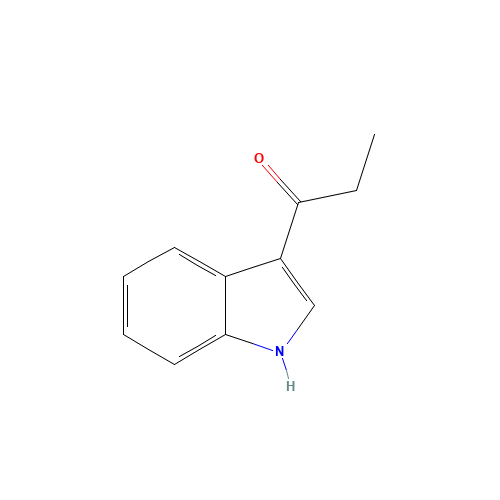 1-(1H-Indol-3-yl)-1-propanone (CAS: 22582-68-9) - Chemical Structure and Molecular Formula 