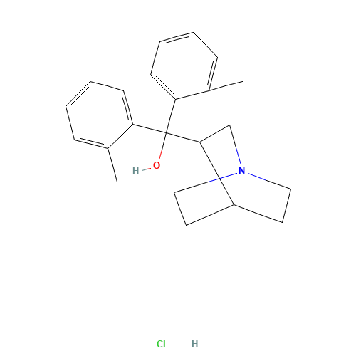 1-Azabicyclo[2.2.2]oct-3-yl[bis(2-methylphenyl)]-methanol hydrochloride (CAS: 57734-70-0) - Related Chemical Product