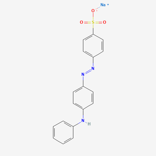 Sodium 4-[(4-anilinophenyl)diazenyl]-benzenesulfonate (CAS: 554-73-4) - Chemical Structure and Molecular Formula 